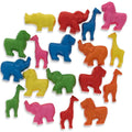 Set of 200 Elephant, Lion, Giraffe Zoo Animal Pony Beads in Multi color