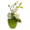 Set of 4 Colorful Spring Flowers with Easter Eggs 7 Inches