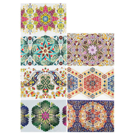 Set of 5 Sheets of Easter Egg Wraps (Decorate 35 Eggs) Heat Shrink SleevesUkraine , dimensions in inches: 5.5 x 3.4 x 0.01