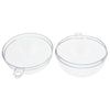 Set of 6 Clear Plastic Ball Ornaments 1.92 Inches (49 mm) ,dimensions in inches: 1.92 x 1.5 x 1.5