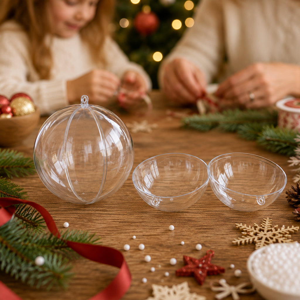 Buy Christmas Ornaments Clear Plastic by BestPysanky Online Gift Ship