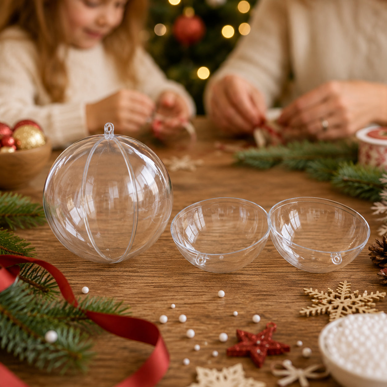 Buy Christmas Ornaments Clear Plastic by BestPysanky Online Gift Ship
