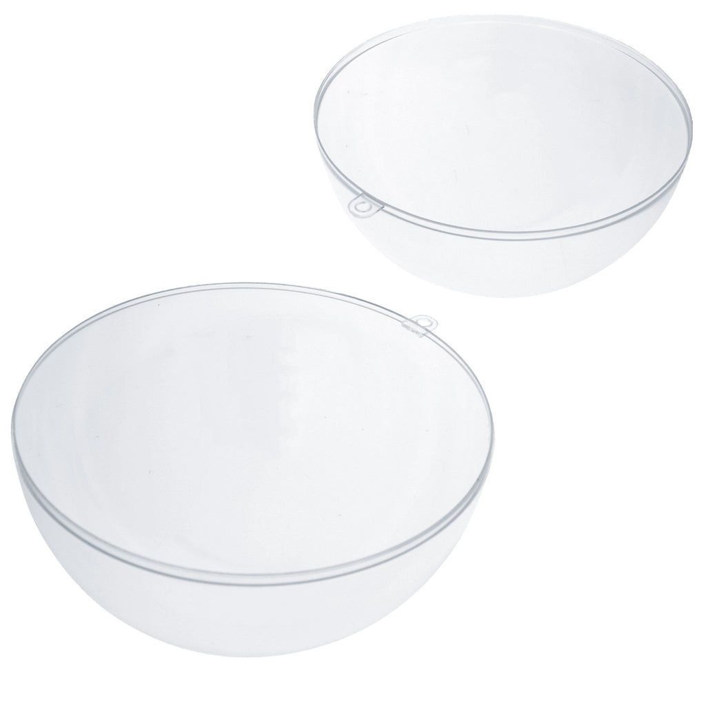 Set of 3 Clear Plastic Ball Ornaments 3.9 InchesChina , dimensions in inches: 3.9 x 3.9 x 3.9