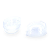 Set of 3 Clear Plastic Egg Ornaments 3.4 Inches (86 mm) , dimensions in inches:  x  x