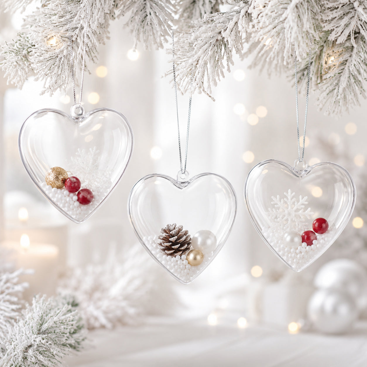 Buy Christmas Ornaments Clear Plastic by BestPysanky Online Gift Ship