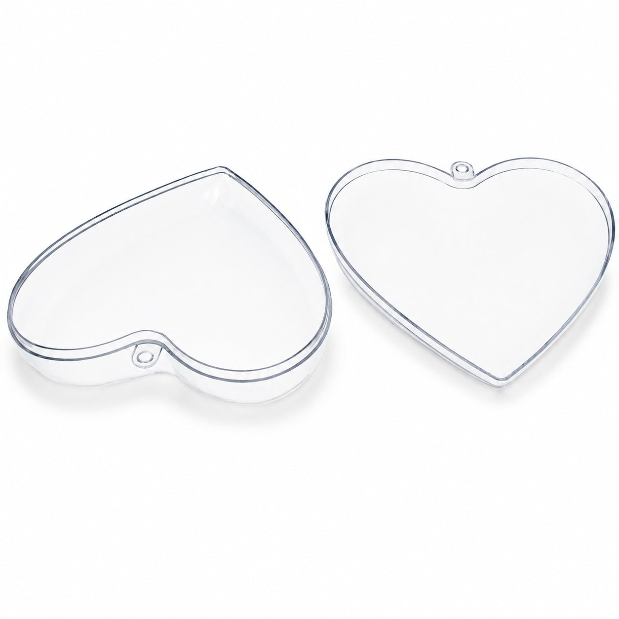 Shop Set of 3 Clear Plastic Hearts Ornaments 2.45 Inches (62 mm). Buy Christmas Ornaments > Clear > Plastic Clear Heart