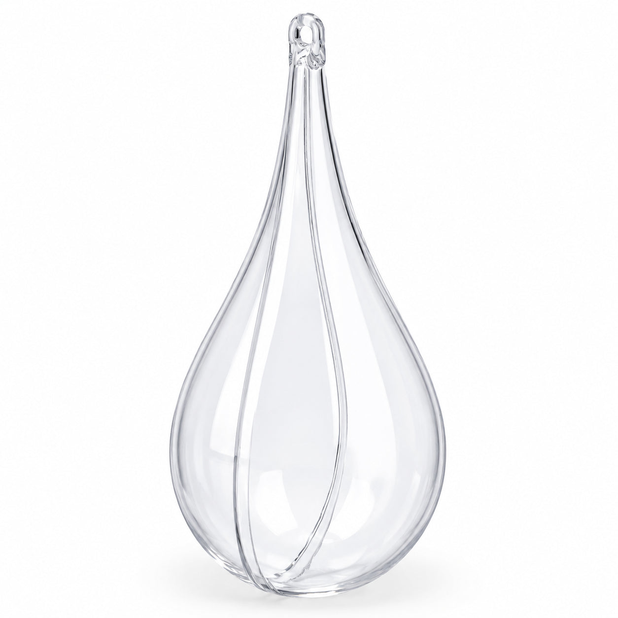 Set of 3 Clear Plastic Waterdrop Ornaments 4.3 Inches (109 mm)China , dimensions in inches: 4.3 x 2.1 x 2.1