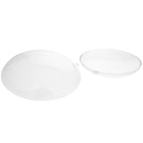 Set of 3 Clear Plastic Disc Ornaments 4.5 Inches (110 mm) , dimensions in inches: 4.5 x 2 x 4.5