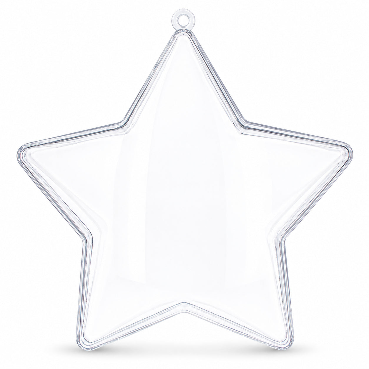 Set of 3 Clear Fillable Star DIY Craft Christmas Ornament 4 InchesChina , dimensions in inches: 4 x 1.6 x 1.6