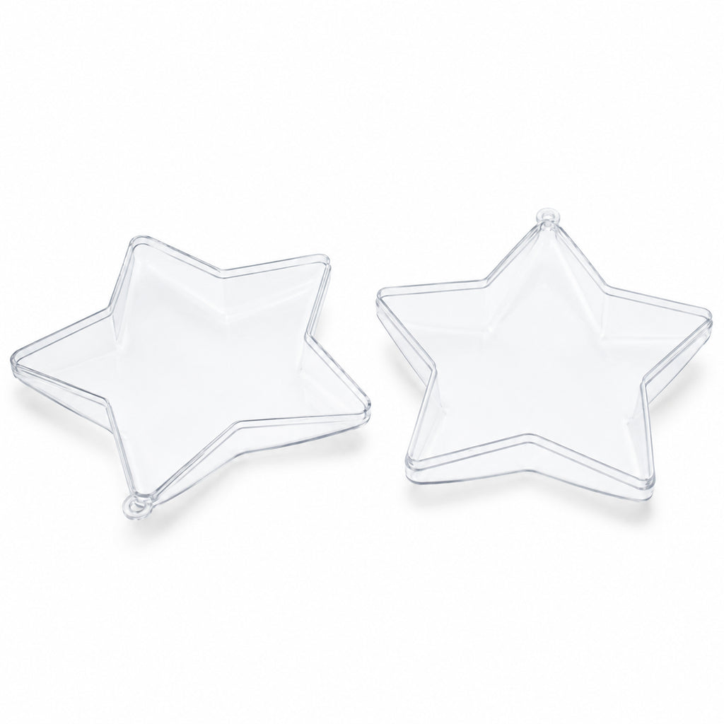 Shop Set of 3 Clear Fillable Star DIY Craft Christmas Ornament 4 Inches. Buy Christmas Ornaments > Clear > Plastic Clear Star