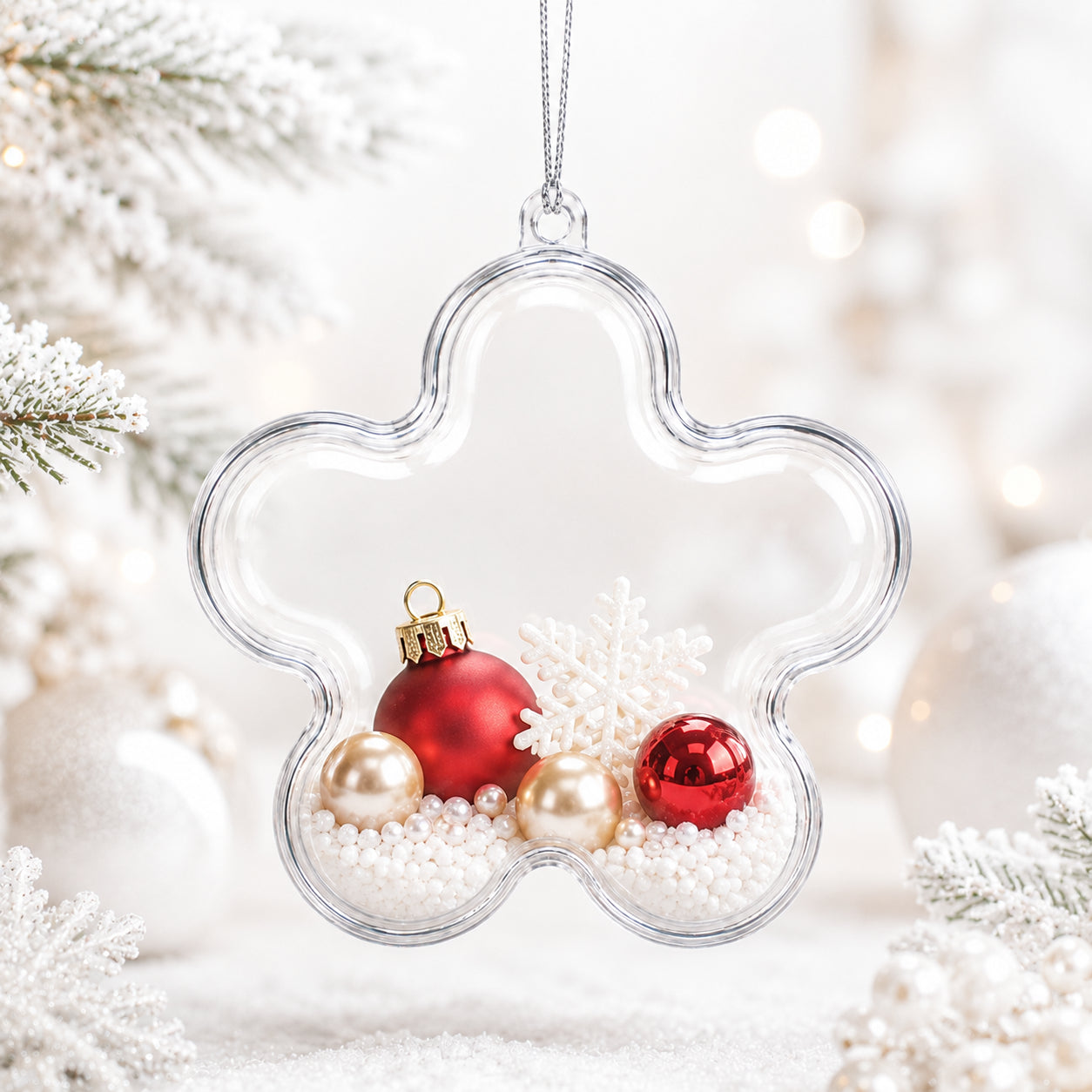 Buy Christmas Ornaments Clear Plastic by BestPysanky Online Gift Ship