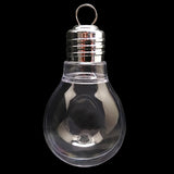 Clear Plastic Light Bulb Ornaments 5.25 Inches (133 mm) , dimensions in inches:  x  x