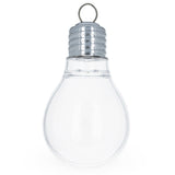 Clear Plastic Light Bulb Ornaments 5.25 Inches (133 mm) in Clear color,  shape