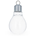 Clear Plastic Bulb Ornaments 5.25 Inches in Clear color Figurine
