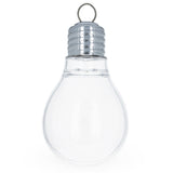 Clear Plastic Light Bulb Ornaments 5.25 Inches (133 mm) in  color
