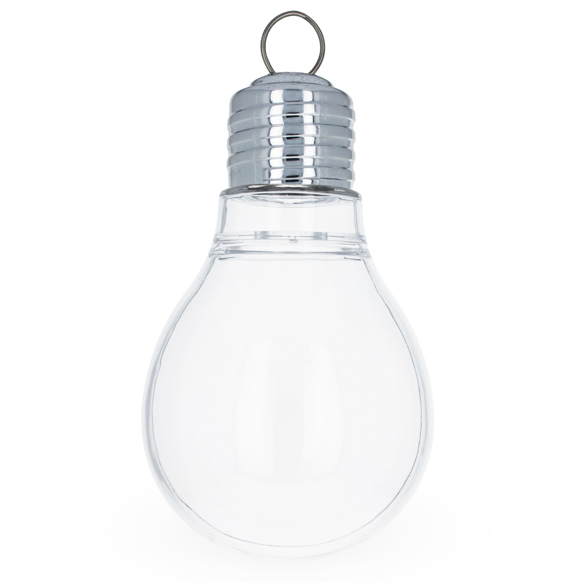 Clear Plastic Light Bulb Ornaments 5.25 Inches (133 mm) in Clear color Figurine
