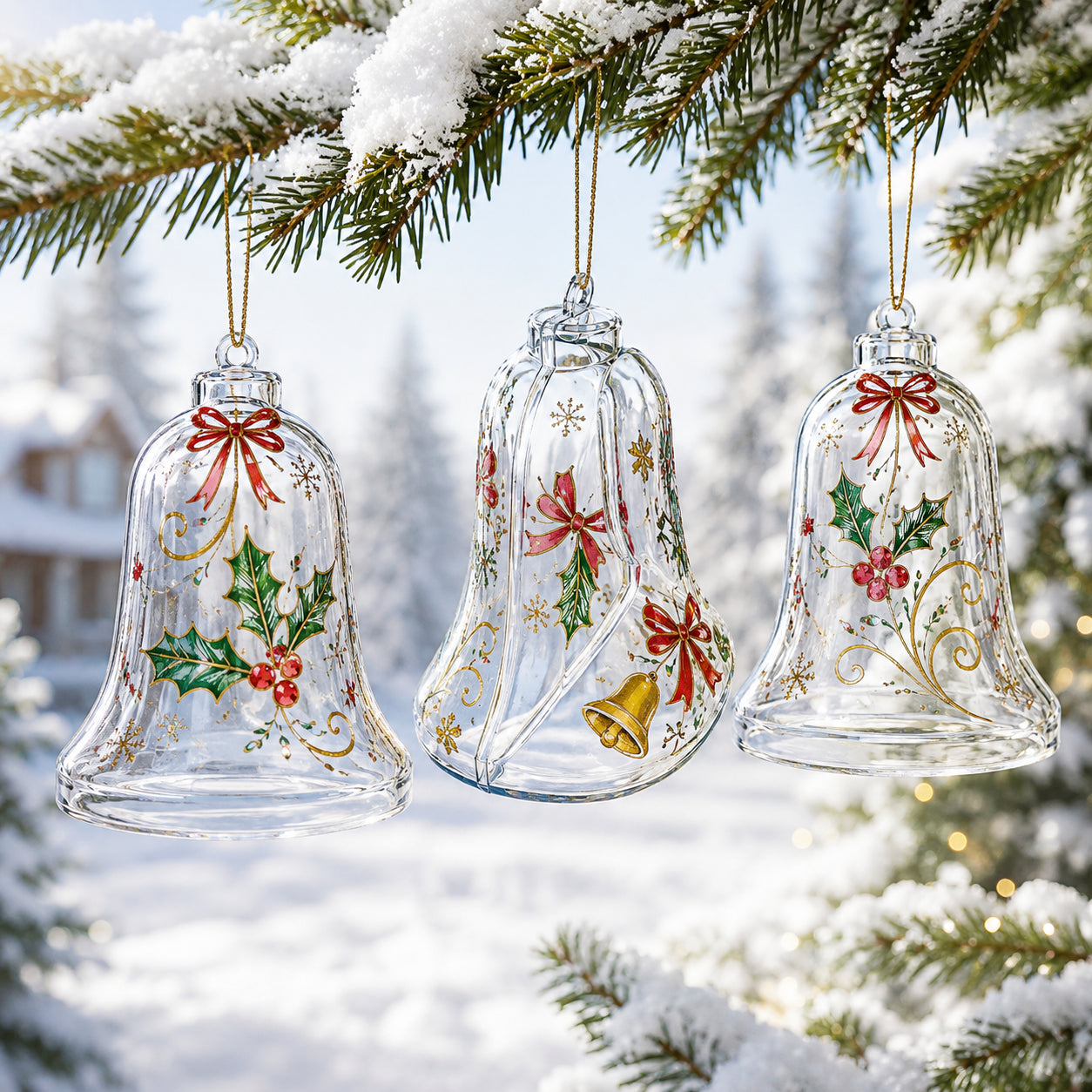 Buy Christmas Ornaments Clear Plastic by BestPysanky Online Gift Ship