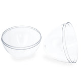Set of 3 Clear Plastic Standing Egg Ornaments 3.58 Inches (91 mm) , dimensions in inches: 4.2 x 2.75 x 2.75