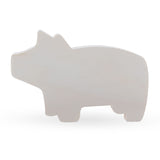 Unfinished Wooden Pig Shape Cutout DIY Craft 5.5 Inches in Beige color Letters