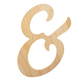 Unfinished Wooden Playball Italic Symbol & (6.25 Inches) in Beige color