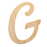 Unfinished Wooden Playball Italic Letter G (6.25 Inches) in Beige color