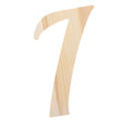 Unfinished Wooden Playball Italic Letter I (6.25 Inches) in Beige color