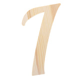 Unfinished Wooden Playball Italic Letter I (6.25 Inches) in Beige color