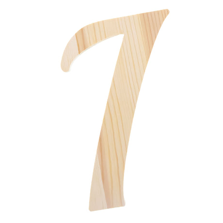 Unfinished Wooden Playball Italic Letter I (6.25 Inches) in Beige color
