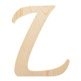 Unfinished Wooden Playball Italic Letter L (6.25 Inches) in Beige color