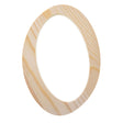 Unfinished Wooden Playball Italic Letter O (6.25 Inches) in Beige color