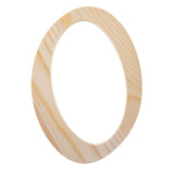 Unfinished Wooden Playball Italic Letter O (6.25 Inches) in Beige color