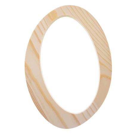 Unfinished Wooden Playball Italic Letter O (6.25 Inches) in Beige color