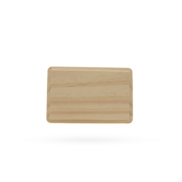 Unfinished Unpainted Wooden Rectangle Shape Plaque DIY Unpainted Craft 6 Inches in Beige color Rectangular