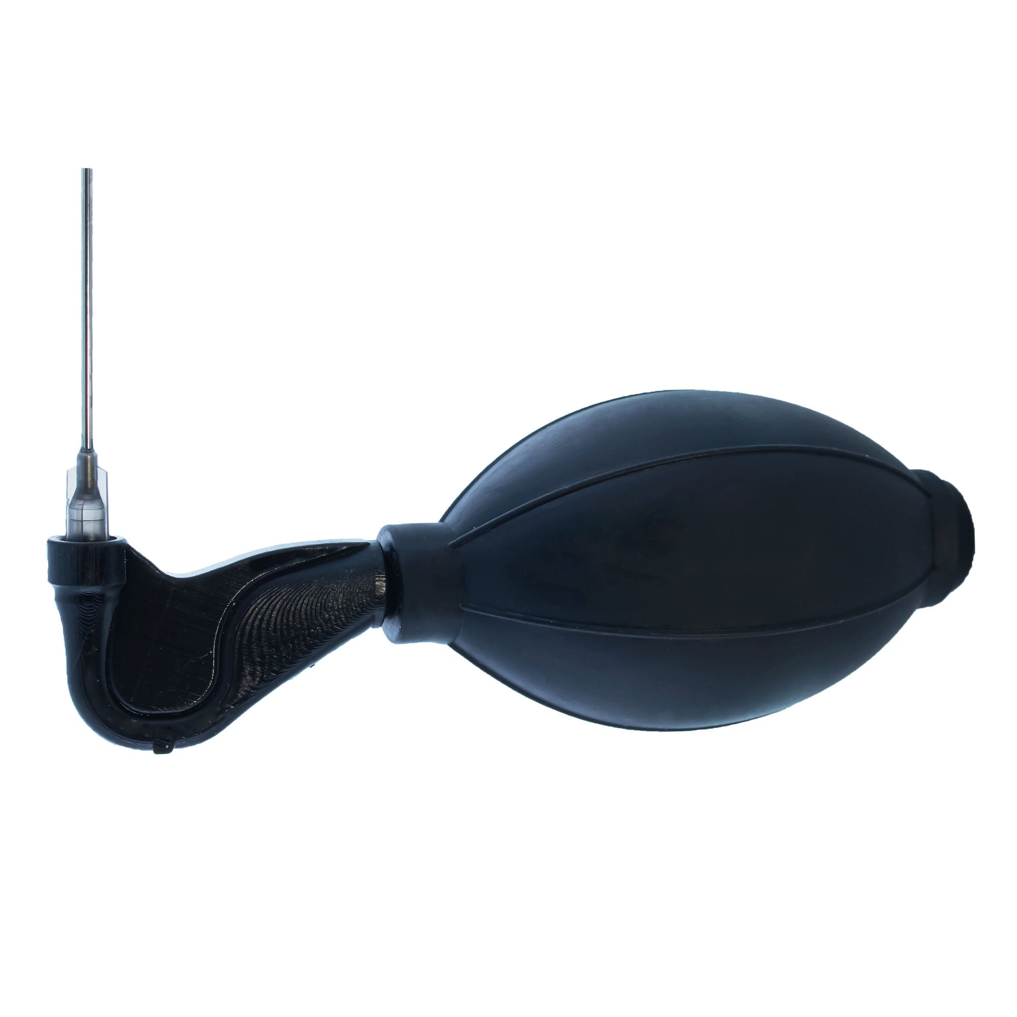 Handheld Egg Blower Tool with Rubber Pump for Pysanky Easter Egg DecoratingUnited States , dimensions in inches: 5.5 x 2 x