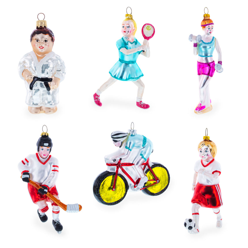 Sparkly Football Blown Glass Christmas OrnamentChina , dimensions in inches: 3.75 x 2.96 x 2.56