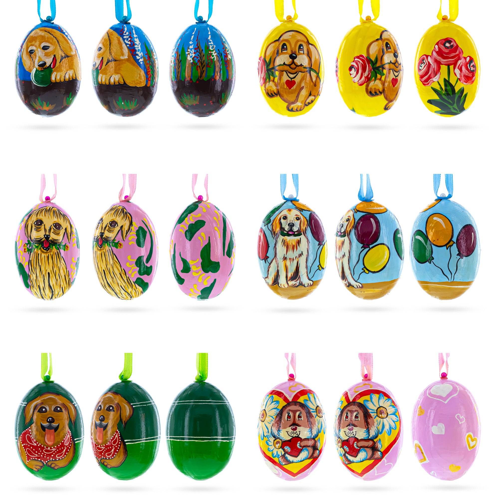 Buy Christmas Ornaments Animals Dogs by BestPysanky Online Gift Ship
