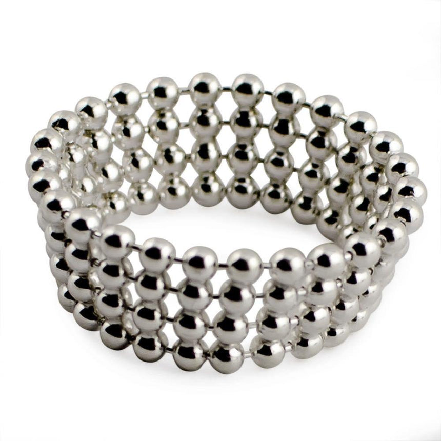 Mash Sterling Silver Ring (Size 6) in Silver color