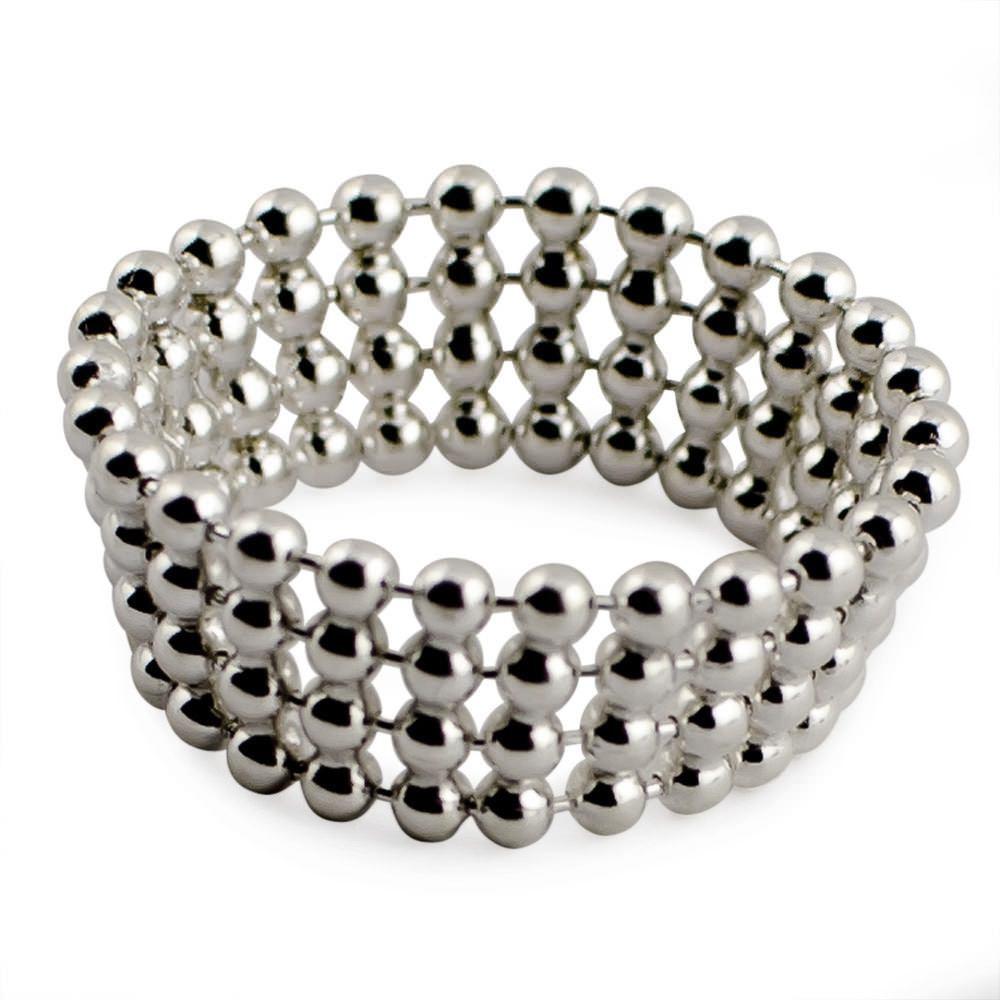 Mash Sterling Silver Ring (Size 7) in Silver color,  shape