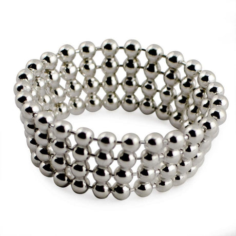 Mash Sterling Silver Ring (Size 7) in Silver color,  shape