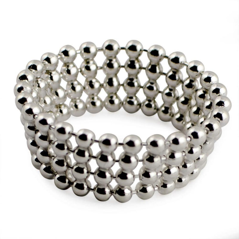 Mash Sterling Silver Ring (Size 7) in Silver color,  shape