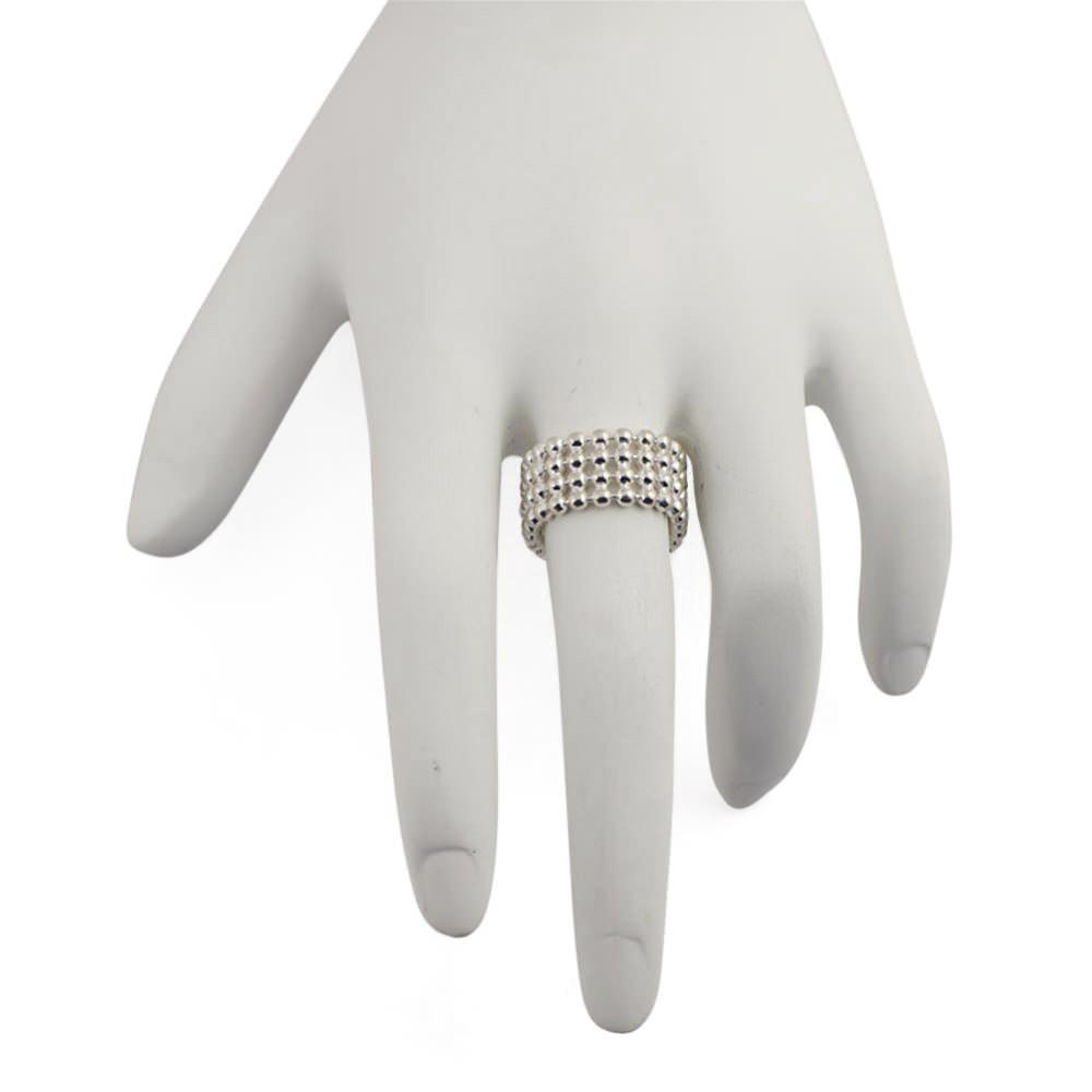 Mash Sterling Silver Ring (Size 7) , dimensions in inches:  x  x