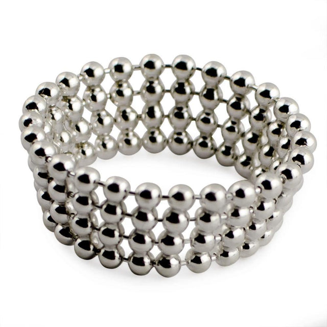 Mash Sterling Silver Ring (Size 8) in Silver color,  shape