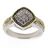 Vermeil CZ Sterling Silver Ring in  color