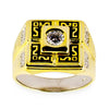 Vermeil 14k Yellow Gold  Sterling Silver Men's Ring (Size 10) by BestPysanky
