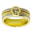 Vermeil 14 Karat Gold Plated Sterling Silver Ring (Size 6) in Gold color,  shape
