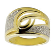 Vermeil CZ 14k Gold Plated Sterling Silver Ring (Size 7) in Gold color