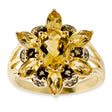 Preciada Vermeil Collection Sterling Silver Ring (Size 7) in Gold color,  shape