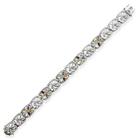 Preciada Gemstone Sterling Silver Bracelet in Silver color