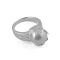 Fresh Water Pearl Sterling Silver Ring (Size 6) in Silver color