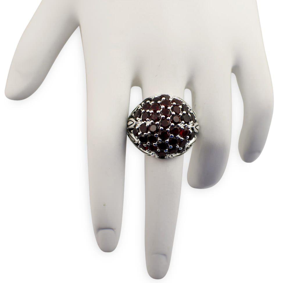 CZ Berry Sterling Silver Ring (Size 7) , dimensions in inches: 1.1 x  x